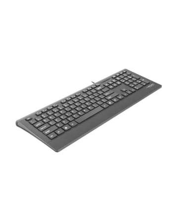 Natec Keyboard, Barracuda, US Layout, Slim Natec Keyboard Barracuda Standard Wired US Black 529 g