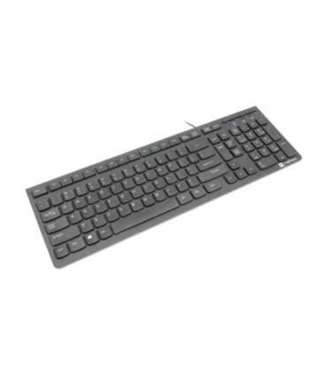 Natec Keyboard Discus 2 Slim Standard Wired US Black USB 2.0 424 g Numeric keypad