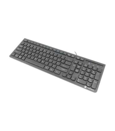 Natec Keyboard Discus 2 Slim Standard Wired US Black USB 2.0 424 g Numeric keypad