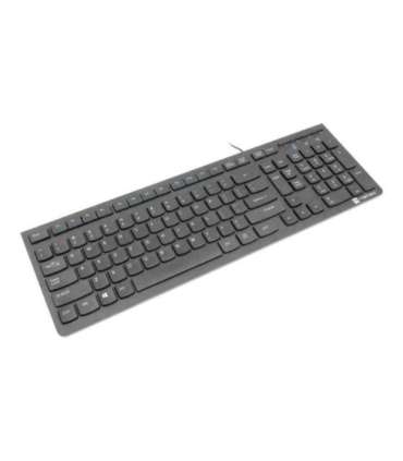 Natec Keyboard Discus 2 Slim Standard Wired US Black USB 2.0 424 g Numeric keypad