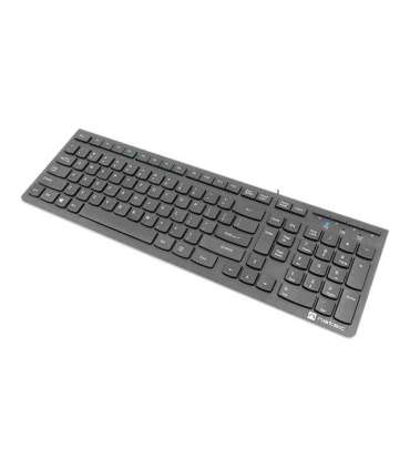 Natec Keyboard Discus 2 Slim Standard Wired US Black USB 2.0 424 g Numeric keypad