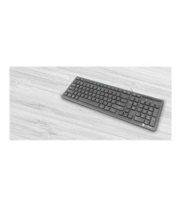 Natec Keyboard Discus 2 Slim Standard Wired US Black USB 2.0 424 g Numeric keypad