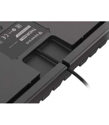 Genesis THOR 303 TKL Black Mechanical Gaming Keyboard Wired RGB LED light US USB Type-A 865 g |