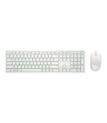 Dell Keyboard and Mouse KM5221W Pro Keyboard and Mouse Set Wireless Mouse included US White 2.4 GHz