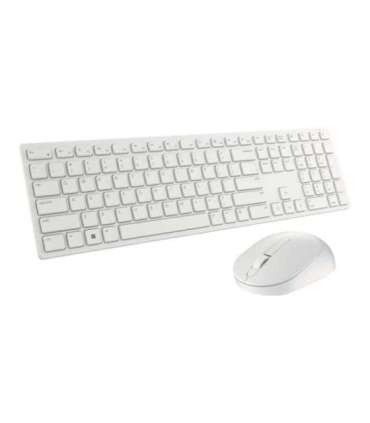 Dell Keyboard and Mouse KM5221W Pro Keyboard and Mouse Set Wireless Mouse included US White 2.4 GHz