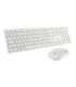 Dell Keyboard and Mouse KM5221W Pro Keyboard and Mouse Set Wireless Mouse included Russian White 2.4 GHz