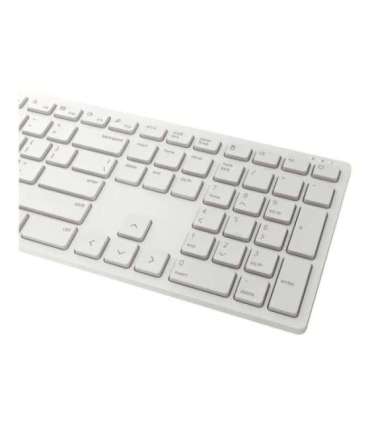 Dell Keyboard and Mouse KM5221W Pro Keyboard and Mouse Set Wireless Mouse included Russian White 2.4 GHz