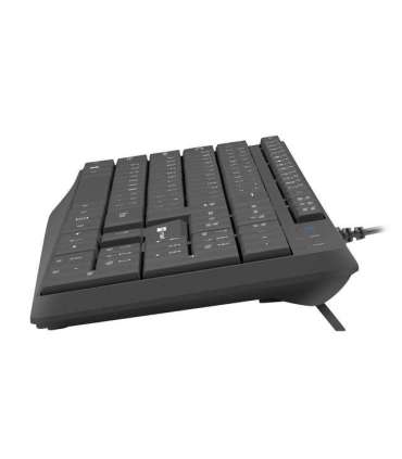 Natec Keyboard Nautilus NKL-1950 Keyboard Wired US Black USB Type-A 390 g