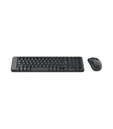 Logitech Combo Wireless Keyboard and Mouse MK220 Keyboard and Mouse Wireless Mouse included US Black N/A