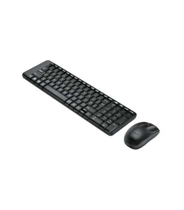 Logitech Combo Wireless Keyboard and Mouse MK220 Keyboard and Mouse Wireless Mouse included US Black N/A
