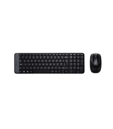 Logitech Combo Wireless Keyboard and Mouse MK220 Keyboard and Mouse Wireless Mouse included US Black N/A