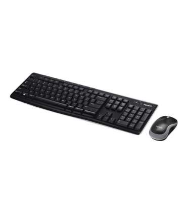 Logitech MK270 Keyboard and Mouse Set Wireless US Black