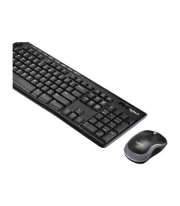 Logitech MK270 Keyboard and Mouse Set Wireless US Black