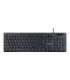 Gembird "Rainbow" Backlight Multimedia Keyboard KB-UML-02 Keyboard Wired US Black N/A