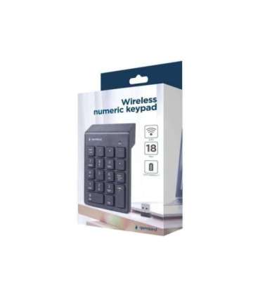 Gembird Numeric keypad KPD-W-02 Numeric keypad Wireless N/A Black