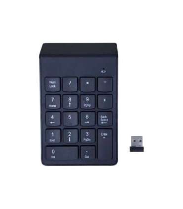 Gembird Numeric keypad KPD-W-02 Numeric keypad Wireless N/A Black