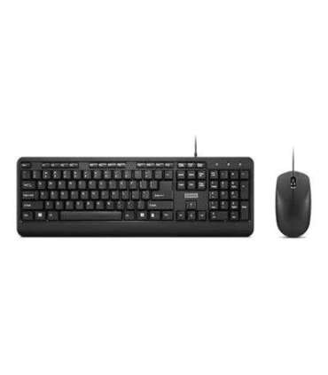 Lenovo 160 Combo Keyboard Wired Mouse included US Black USB-A 2.0