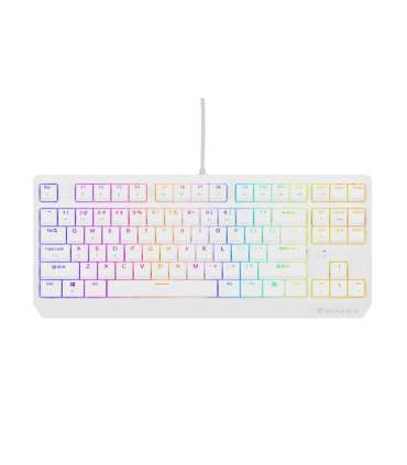 Genesis THOR 230 Mechanical Gaming Keyboard Wired US White USB Type-A Outemu Brown