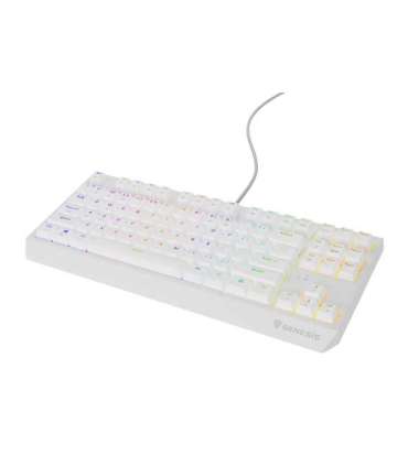 Genesis THOR 230 Mechanical Gaming Keyboard Wired US White USB Type-A Outemu Brown
