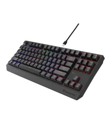 Genesis THOR 230 Mechanical Gaming Keyboard Wireless US Black 2.4 GHz, Bluetooth, USB Outemu Silent Lemon