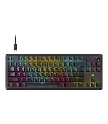 Corsair K70 CORE TKL Tenkeyless Mechanical Gaming Keyboard Wired NA Black 0.973 g MLX RED