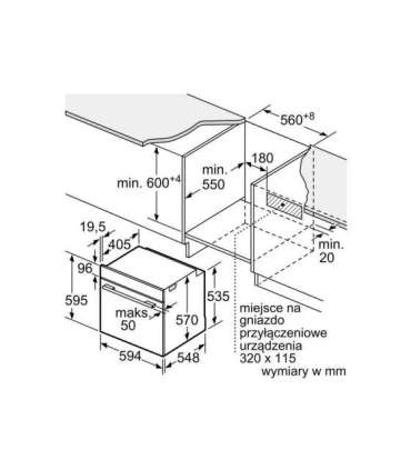 Bosch Serie 6 HBG537FB4 oven 71 L A Black