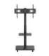 Stand / cart for TV Ergo-Office, max. load 50kg / 5kg shelf, max. VESA 600x400, built-in power strip, black, ER-304 B