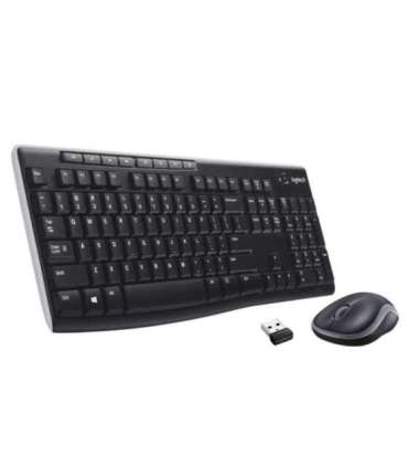 Logitech 920-004508 keyboard Mouse included Home RF Wireless QWERTY US International Black