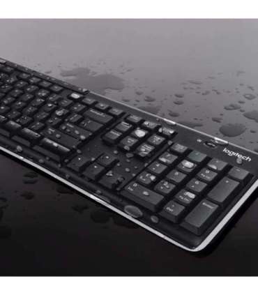 Logitech 920-004508 keyboard Mouse included Home RF Wireless QWERTY US International Black