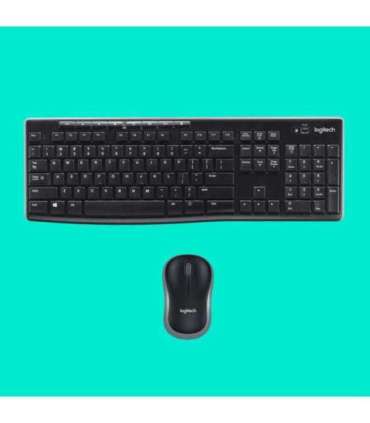 Logitech 920-004508 keyboard Mouse included Home RF Wireless QWERTY US International Black