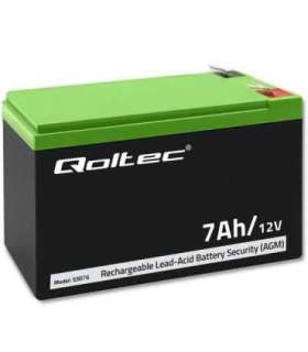 Qoltec 53076 AGM battery 12V 7Ah Security