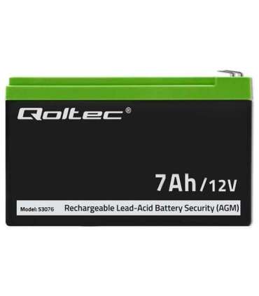 Qoltec 53076 AGM battery 12V 7Ah Security