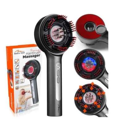 Regenerating hairbrush massager for hair and scalp MT6537