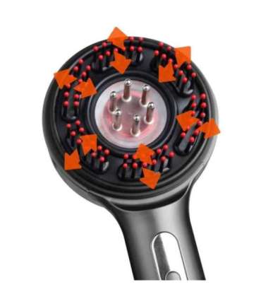 Regenerating hairbrush massager for hair and scalp MT6537