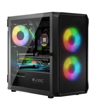 Logic PORTOS ARGB MINI USB 3.0 Case Black