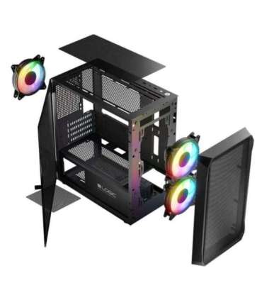 Logic PORTOS ARGB MINI USB 3.0 Case Black