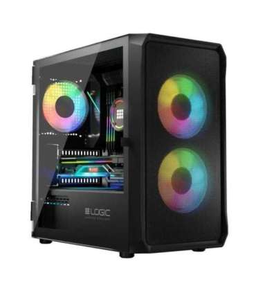 Logic PORTOS ARGB MINI USB 3.0 Case Black