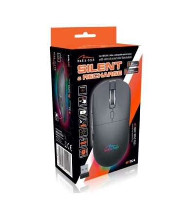 Wireless 2-in-1 Mouse (BT/RF) SILENT & RECHARGE MT1124