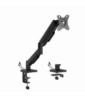Gembird MA-DA1U-01 Adjustable desk display mounting arm with USB ports, 17”-32”, black