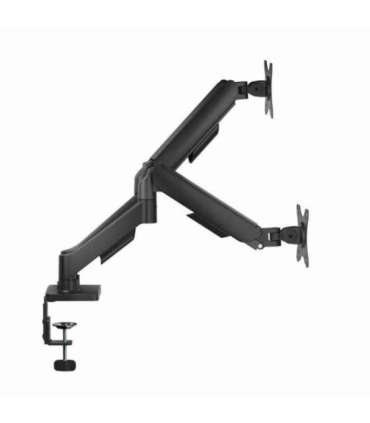 Gembird MA-DA2U-01 Adjustable desk 2-display mounting arm with USB ports, 17”-32”, black
