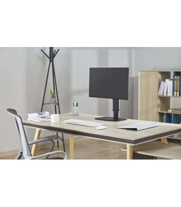 Gembird MS-D1ST-02 Height adjustable full-motion monitor desk stand, 17"-32", black