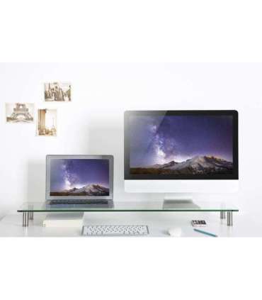 Gembird MS-TABLE-GL-01 Glass monitor stand, large