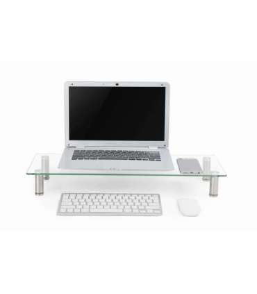 Gembird MS-TABLE-GM-01 Glass monitor stand, medium