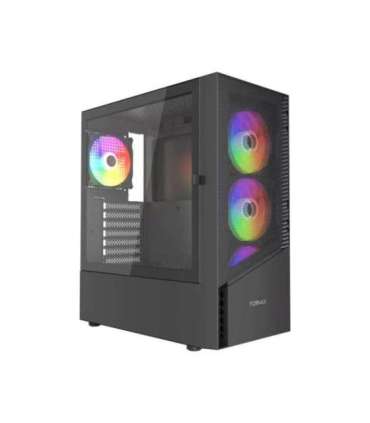 Gembird CCC-FC-4300 Gaming ATX Computer Case Fornax 4300, ARBG backlight, black