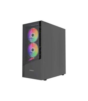 Gembird CCC-FC-4300 Gaming ATX Computer Case Fornax 4300, ARBG backlight, black