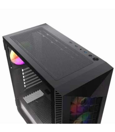 Gembird CCC-FC-900ARGB Gaming computer case Fornax 900, ATX, black