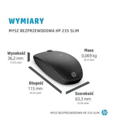 HP 235 Slim Wireless Mouse