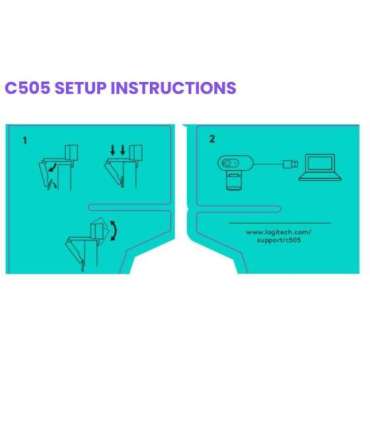 Logitech C505 webcam 1280 x 720 px USB Black