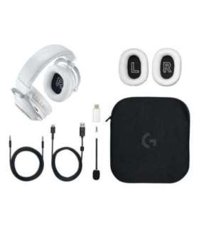 Logitech G 981-001269 headphones/headset Wireless Head-band Gaming Bluetooth White