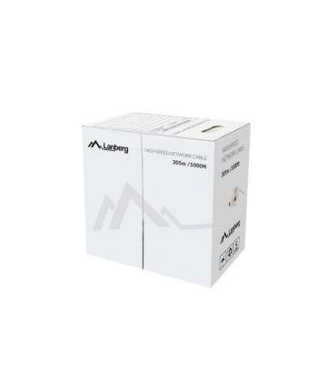 LANBERG CABLE UTP CAT.5E 305M WIRE CU YELLOW FLUKE